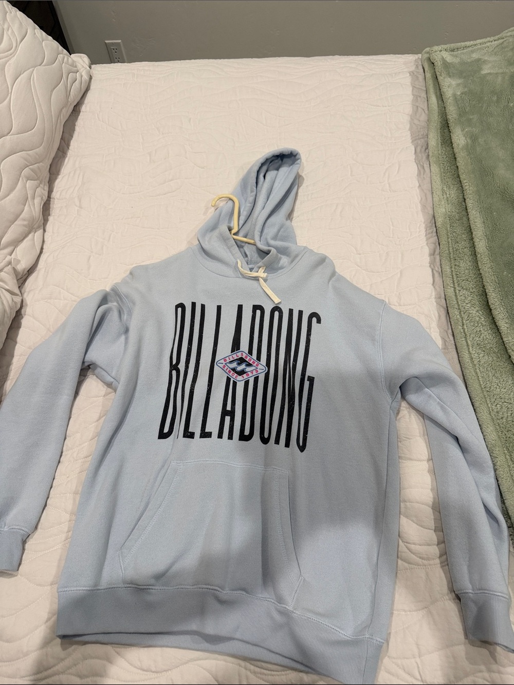 Billabong Light Blue Hoodie with Black Logo